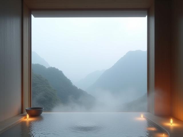 温泉や静寂を楽しむ山の休暇