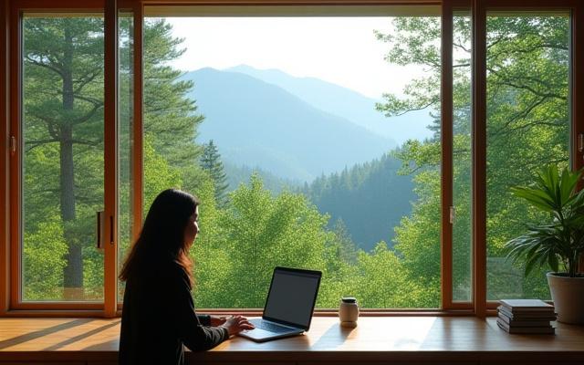自然の中で仕事もリフレッシュもできるワーケーション