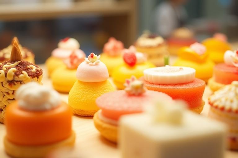 ショーケースのスイーツ