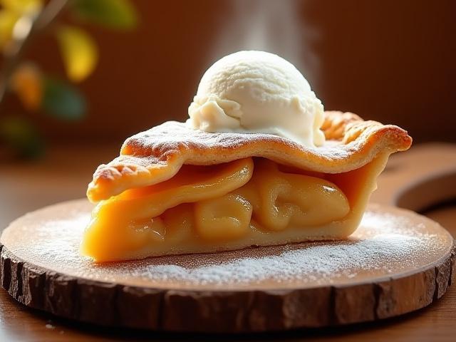 信州産りんごの焼きたてアップルパイ