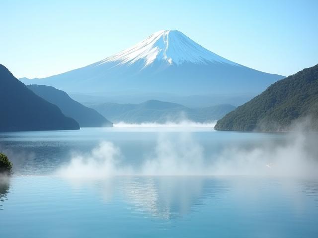 富士山と箱根の温泉