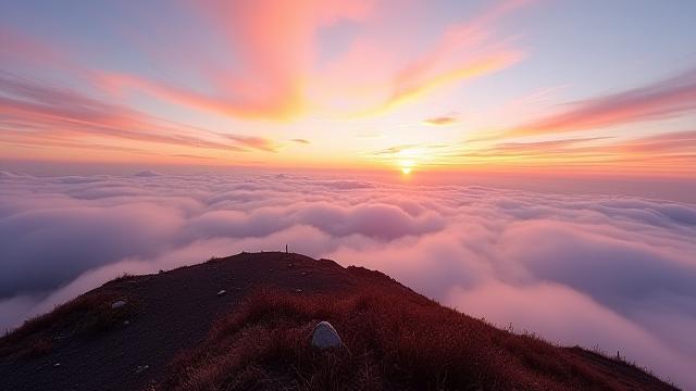 雲取山山頂からの雲海