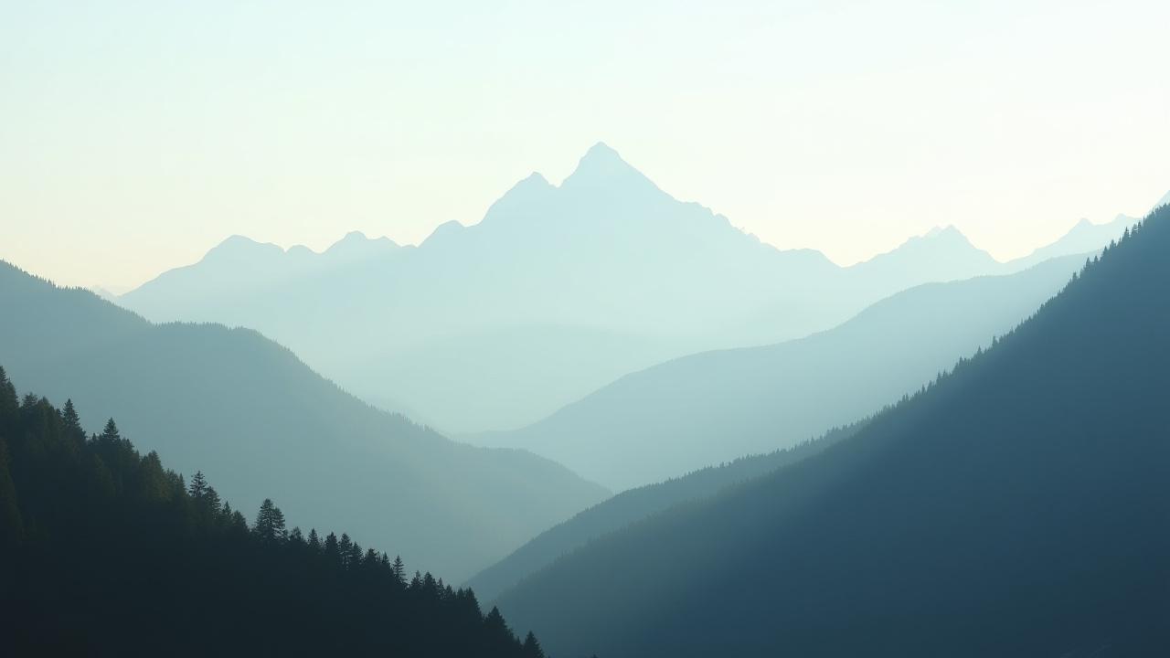 ワークショップ前の平凡な山岳写真