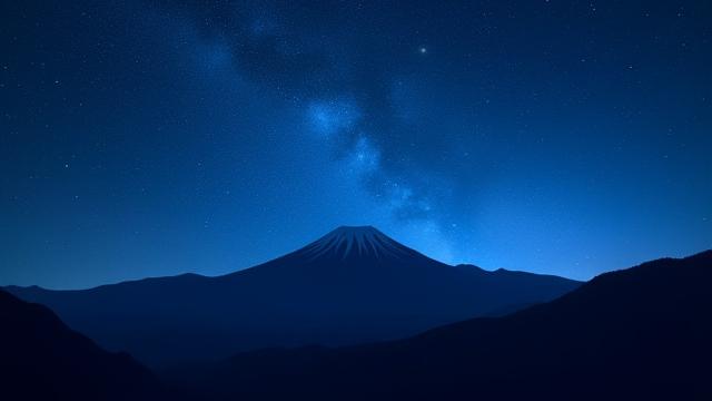 八ヶ岳に広がる天の川