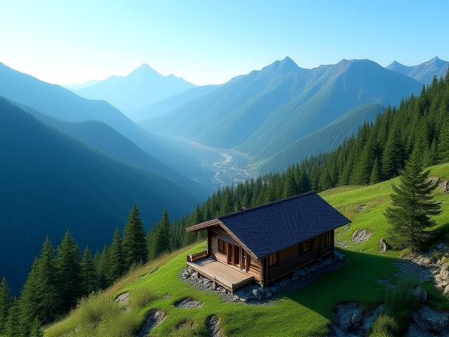 八ヶ岳のログハウスと広大な自然
